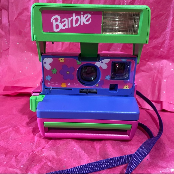 Vintage rare Barbie Polaroid 600 camera 90s limited addition